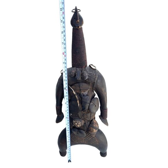 Male Namji doll fetish Fertility figure Wooden African Figurine Statue - Picture 13 of 16